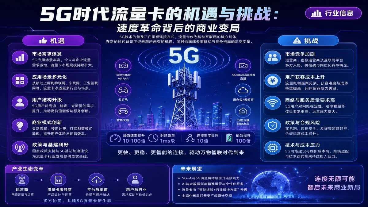 5G时代流量卡的机遇与挑战：速度革命背后的商业变局