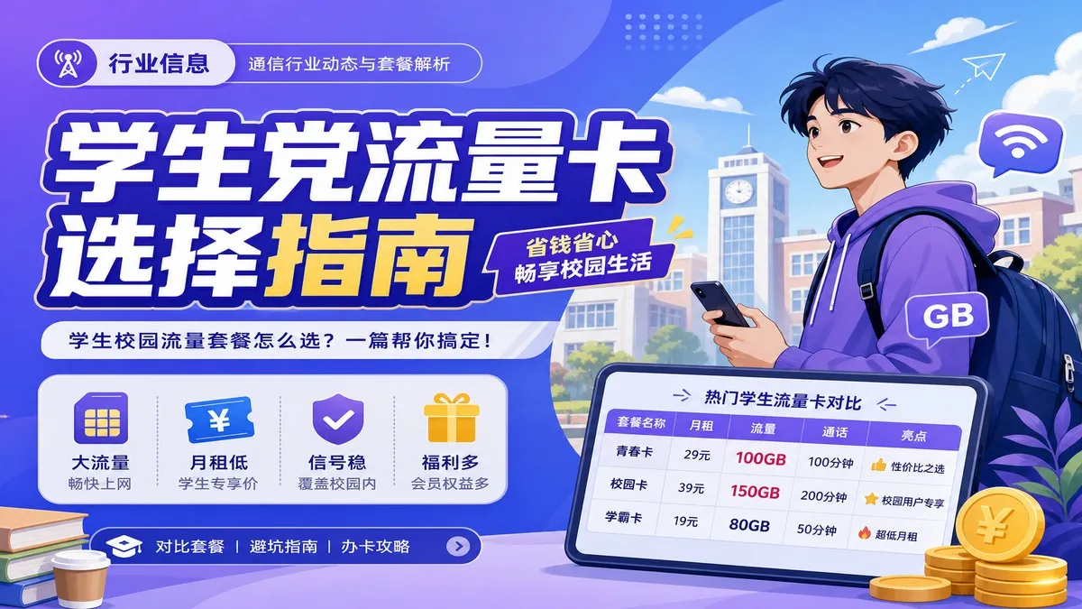 学生党流量卡终极选择指南：省钱又好用