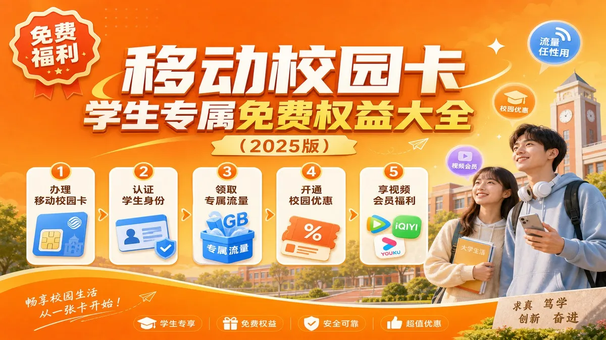 移动校园卡学生专属免费权益大全（2025版）