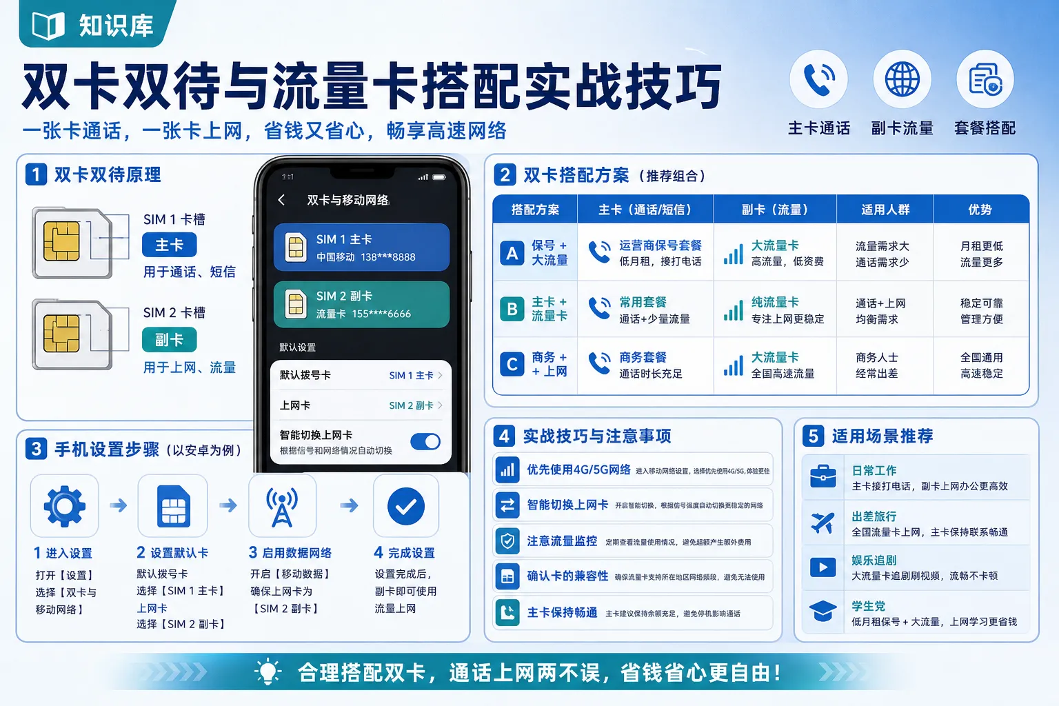 双卡双待与流量卡搭配实战技巧
